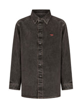 DIESEL KIDS - Camicia Csimply con Colletto Classico e Bottoni - Nero - LIDIASHOPPING® - Official Website