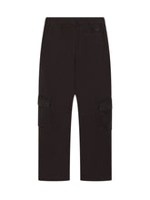 DIESEL KIDS - Poket Cargo Trousers with Patch Pockets - Black - LIDIASHOPPING® - Official Website