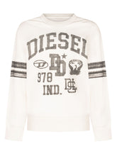 DIESEL KIDS - Felpa con Lettering Applicato - Bianco - LIDIASHOPPING® - Official Website