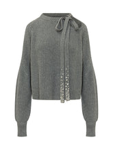 DES PHEMMES - Pullover Corto con Laccio - Grigio - LIDIASHOPPING® - Official Website