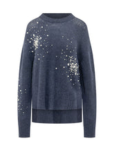 DES PHEMMES - Pullover con Applicazioni - Blu - LIDIASHOPPING® - Official Website