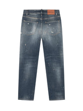 DSQUARED2 KIDS - Boss Straight Leg Jeans with Distressed Details - Blue - LIDIASHOPPING® - Official Website
