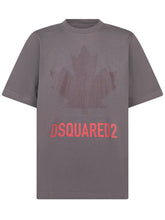 DSQUARED2 KIDS - T-shirt con Applicazione a Foglia - Grigio - LIDIASHOPPING® - Official Website