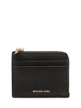 MICHAEL MICHAEL KORS - Portacarte con Zip - Nero - LIDIASHOPPING® - Official Website