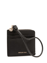 MICHAEL MICHAEL KORS - Portacarte con Zip - Nero - LIDIASHOPPING® - Official Website