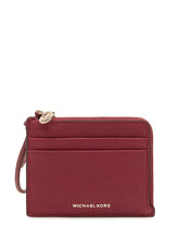 MICHAEL MICHAEL KORS - Portacarte con Zip e Laccetto - Rosso - LIDIASHOPPING® - Official Website