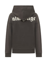 PALM ANGELS KIDS - Felpa con Cappuccio e Tasca a Marsupio - Nero - LIDIASHOPPING® - Official Website