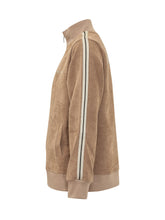PALM ANGELS KIDS - Giacca con Zip e Bande sulle Spalle - Beige - LIDIASHOPPING® - Official Website