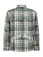 PALM ANGELS KIDS - Camicia a Quadri con Taschino - Verde - LIDIASHOPPING® - Official Website