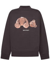 PALM ANGELS KIDS - Sweatshirt with Bear Print - Black - LIDIASHOPPING® - Official Website