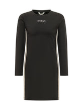 PALM ANGELS KIDS - Dress with Side Stripes - Black - LIDIASHOPPING® - Official Website