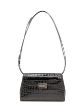 VICTORIA BECKHAM - Borsa Dorian Trapeze con Patta - Nero - LIDIASHOPPING® - Official Website