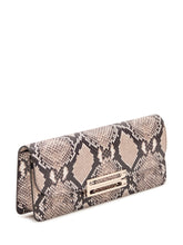 VICTORIA BECKHAM - Dorian East West Clutch with Flap - Beige - LIDIASHOPPING® - Official Website