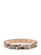 VICTORIA BECKHAM - Dorian Belt with Rectangular Buckle - Brown - LIDIASHOPPING® - Official Website