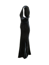 VICTORIA BECKHAM - Abito Midi Bela con Drappeggio - Blu - LIDIASHOPPING® - Official Website