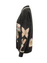 FARM RIO - Cardigan Vintage con Motivi Figurativi - Nero - LIDIASHOPPING® - Official Website