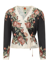 FARM RIO - Winter Floral Wrap Blouse - Multicolor - LIDIASHOPPING® - Official Website