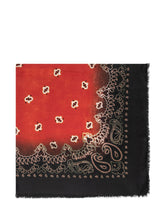 DESTIN - Foulard Jil Hand Quadra con Motivo Paisley - Rosso - LIDIASHOPPING® - Official Website