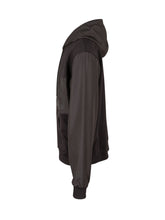 GCDS - Hooded sweatshirt featuring a drawstring hood and front zip fastening. Detailed with a wide chest band, oversized lettering, front kangaroo pockets, long sleeves and ribbed trims. - Black - LIDIASHOPPING® - Official Website