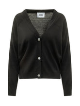 ALPHA STUDIO - Cardigan con Scollo a V e Bottoni - Nero - LIDIASHOPPING® - Official Website