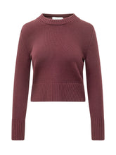 ALPHA STUDIO - Maglia Girocollo con Bordi a Coste - Viola - LIDIASHOPPING® - Official Website