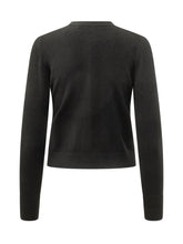 ALPHA STUDIO - Cardigan Rebecca Corto con Bottoni - Nero - LIDIASHOPPING® - Official Website