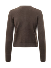 ALPHA STUDIO - Cardigan Rebecca Corto con Bottoni - Marrone - LIDIASHOPPING® - Official Website