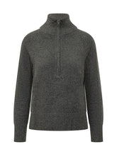 ALPHA STUDIO - Maglia con Collo Alto e Zip - Grigio - LIDIASHOPPING® - Official Website