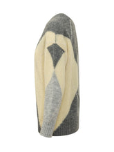 ALPHA STUDIO - Maglia a Scollo a V con Motivo Argyle - Grigio - LIDIASHOPPING® - Official Website
