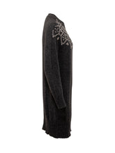 ALPHA STUDIO - Abito in Maglia con Applicazioni Metalliche - Nero - LIDIASHOPPING® - Official Website