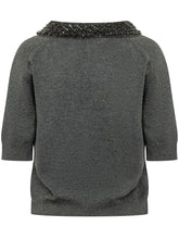 SEMICOUTURE - Polo Margy con Applicazioni sulle Spalle - Grigio - LIDIASHOPPING® - Official Website