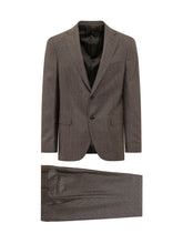 COLAMARINO ITALY - Abito con Motivo Principe di Galles - Marrone - LIDIASHOPPING® - Official Website