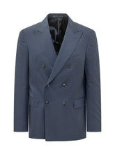 COLAMARINO ITALY - Double Breasted Suit with Peak Lapels - Blue - LIDIASHOPPING® - Official Website