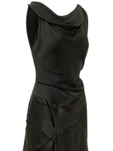 VICTORIA BECKHAM - Abito Posy Midi Drappeggiato - Nero - LIDIASHOPPING® - Official Website