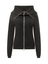 SEMICOUTURE - Cadence Zip Neck Sweater - Black - LIDIASHOPPING® - Official Website