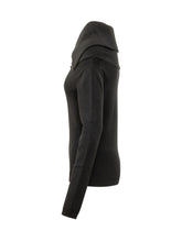 SEMICOUTURE - Cadence Zip Neck Sweater - Black - LIDIASHOPPING® - Official Website