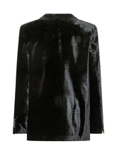 SEMICOUTURE - Blazer Randa con Revers a Lancia - Nero - LIDIASHOPPING® - Official Website