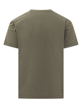 STONE ISLAND - T-shirt with Chest Patch - Green - LIDIASHOPPING® - Official Website