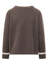 BALESTRERO - Dropped Shoulder Crewneck Sweater - Brown - LIDIASHOPPING® - Official Website