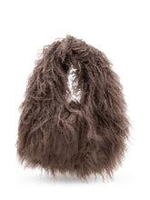 MARTHA LOUIS - Borsa Mongolian a Pelo Riccio - Marrone - LIDIASHOPPING® - Official Website