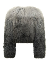 MARTHA LOUIS - Giacca in Pelliccia di Mongolia Sfumata - Grigio - LIDIASHOPPING® - Official Website