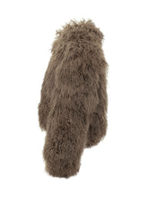 MARTHA LOUIS - Mongolian Fur Jacket with Collar - Brown - LIDIASHOPPING® - Official Website