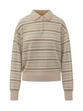 GUEST IN RESIDENCE - Polo a Righe in Cashmere - Beige - LIDIASHOPPING® - Official Website