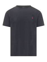 POLO RALPH LAUREN - Short Sleeve T-shirt with Chest Logo Embroidery - Blue - LIDIASHOPPING® - Official Website