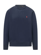 POLO RALPH LAUREN - Shirt with Embroidered Logo and Curved Hem - Blue - LIDIASHOPPING® - Official Website