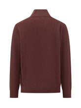 POLO RALPH LAUREN - Pullover con Collo a Coste e Zip - Rosso - LIDIASHOPPING® - Official Website