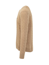 POLO RALPH LAUREN - Pullover con Trecce e Ricamo Logo sul Petto - Beige - LIDIASHOPPING® - Official Website