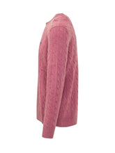 POLO RALPH LAUREN - Pullover with Cables and Chest Logo Embroidery - Pink - LIDIASHOPPING® - Official Website