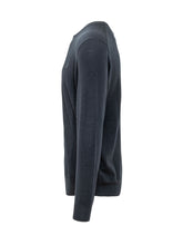 POLO RALPH LAUREN - Maglia Girocollo con Ricamo Logo sul Petto - Blu - LIDIASHOPPING® - Official Website