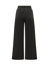 PALM ANGELS - Pantaloni Brushed Palm a Gamba Ampia - Nero - LIDIASHOPPING® - Official Website